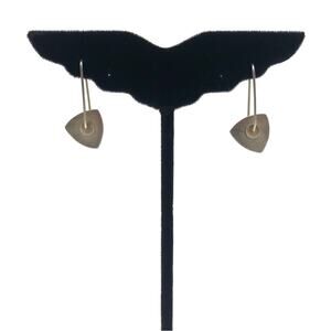 VTG Lewis & Heubner Sterling Silver Triangle Drop Kinetic Earrings